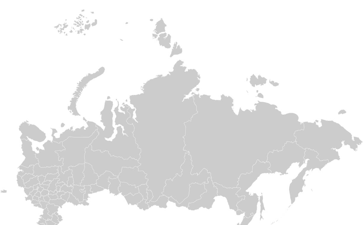 Настенная карта административно-территориального деления России 830х1500мм - куп